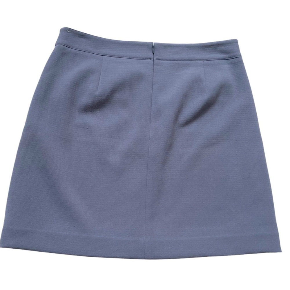 Ann Taylor LOFT SZ 10 Blue Skirt Gold Pocket - Picture 3 of 7